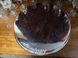 Vintage Set 9 Wine Cristal D' Arques Goblets And Libbey Wine Glasses On Tray