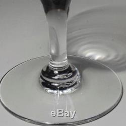 Vintage Set Of 12 Baccarat Crystal Normandie Claret Wine Glasses
