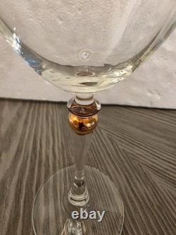 Vintage Set Of 20 Cristal D'Arques-Durand Cortina Gold 8 Wafer Wine Glasses