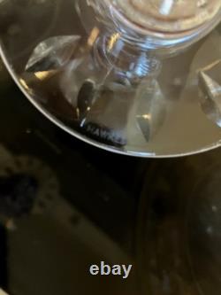 Vintage Set Of 4 Hawkes Cut Crystal Twist Water Goblets Wine Glasses Stems