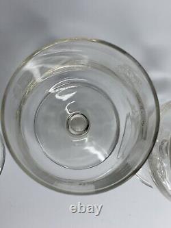 Vintage Set Of 4 RCA Satellite Space Design Glass Wine/Water Cups 4in