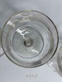 Vintage Set Of 4 RCA Satellite Space Design Glass Wine/Water Cups 4in