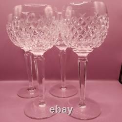 Vintage Set Of 4 Waterford Crystal ALANA Hock Wine Glasses, Ireland 2 Of 2