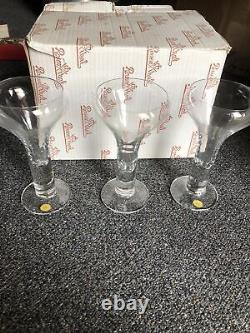 Vintage Set Of 6 Rosenthal Studio Linie Glass Cups/ Wine Glass Made In Germany
