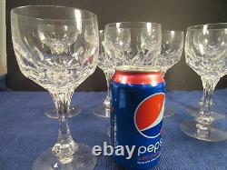 Vintage Set Of 8 Mikasa Buckingham Clear Cut Crystal Wine Glasses 7 Tall