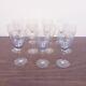 Vintage Set of 11 Mid Century Wine Glasses Long Stems Multi Color Beautiful
