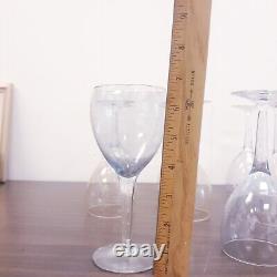 Vintage Set of 11 Mid Century Wine Glasses Long Stems Multi Color Beautiful