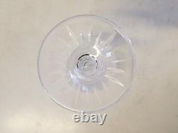 Vintage Set of 12 Crystal Cut Glass Water Glasses with Star Decorations