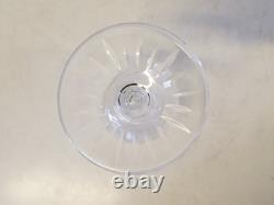 Vintage Set of 12 Crystal Cut Glass Water Glasses with Star Decorations