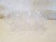 Vintage Set of 12 Crystal Cut Glass Wine Glasses with Star Decorations