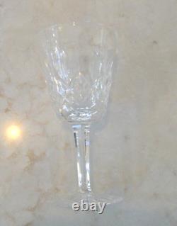 Vintage Set of 12 WATERFORD CRYSTAL Lismore 5-7/8 Claret Wine Glasses IRELAND