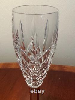 Vintage Set of 2 WATERFORD CRYSTAL Araglin Champagne Flutes Wine Glasses IRELAND