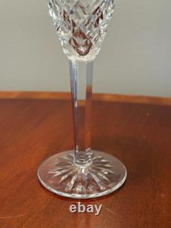 Vintage Set of 2 WATERFORD CRYSTAL Araglin Champagne Flutes Wine Glasses IRELAND