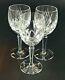 Vintage- Set of 3 Gorham Crystal Nocturne Pattern Wine Glasses Rare