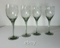 Vintage Set of 4 Orrefors PRELUDE Smoke Claret Wine Glass (es) 7&3/8 High