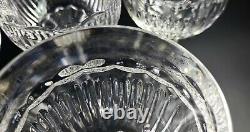 Vintage- Set of 4 Stunning Cut-Crystal Wine Glasses