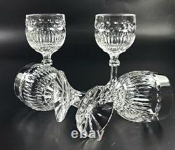 Vintage- Set of 4 Stunning Cut-Crystal Wine Glasses