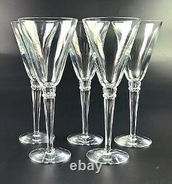 Vintage Set of 5 Lenox Hancock Pattern Wine Glasses Conical Shape Rare