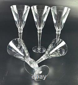 Vintage Set of 5 Lenox Hancock Pattern Wine Glasses Conical Shape Rare