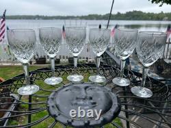 Vintage Set of 6 Beautiful Wine Glasses in STERLING by Lenox / Marked in Ex Cd