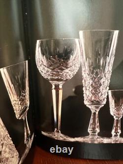 Vintage Set of 6 WATERFORD CRYSTAL Kenmare Hocks Goblets/Wine Glasses IRELAND