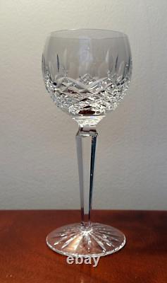 Vintage Set of 6 WATERFORD CRYSTAL Kenmare Hocks Goblets/Wine Glasses IRELAND