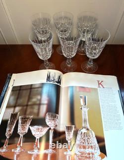 Vintage Set of 6 WATERFORD CRYSTAL Kylemore Water Goblets/Wine Glasses IRELAND