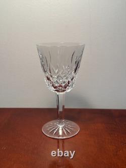 Vintage Set of 6 WATERFORD CRYSTAL Lismore 5-7/8 Claret Wine Glasses IRELAND
