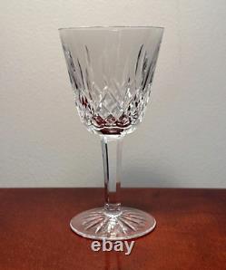 Vintage Set of 6 WATERFORD CRYSTAL Lismore 5-7/8 Claret Wine Glasses IRELAND