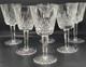Vintage Set of 6 WATERFORD CRYSTAL Lismore 5-7/8 Claret Wine Glasses Lot Of Six