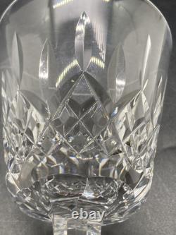Vintage Set of 6 WATERFORD CRYSTAL Lismore 5-7/8 Claret Wine Glasses Lot Of Six