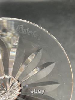 Vintage Set of 6 WATERFORD CRYSTAL Lismore 5-7/8 Claret Wine Glasses Lot Of Six