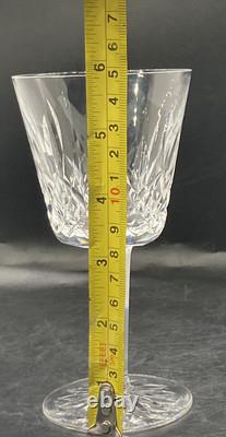 Vintage Set of 6 WATERFORD CRYSTAL Lismore 5-7/8 Claret Wine Glasses Lot Of Six