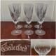 Vintage Set of 6 WATERFORD CRYSTAL Lismore Champagne Flutes Wine Glasses IRELAND