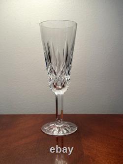 Vintage Set of 6 WATERFORD CRYSTAL Lismore Champagne Flutes Wine Glasses IRELAND