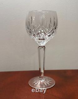 Vintage Set of 6 WATERFORD CRYSTAL Lismore Hocks Goblets/Wine Glasses IRELAND