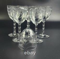 Vintage Set of 6- Water/Wine Regency Clear (Stem 6012) by Fostoria