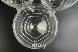 Vintage Set of 6- Water/Wine Regency Clear (Stem 6012) by Fostoria