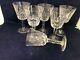 Vintage Set of 6 Waterford Crystal LISMORE 6 oz. Claret Wine Glasses Ireland