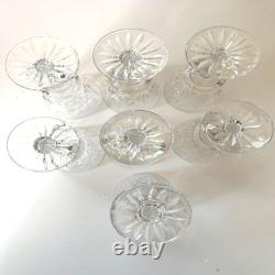 Vintage Set of 7 Royal Brierley Water Goblets Wine Glasses Ascot Design