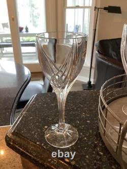 Vintage Set of 8 Lenox Crystal DEBUT Wine Glasses, Collectible Stemware, Clear C
