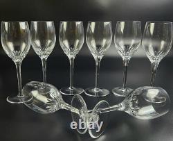 Vintage Set of 8 RGS17 by Rogaska Wine Glasses Marked 7 3/4