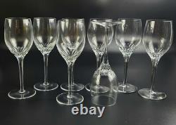 Vintage Set of 8 RGS17 by Rogaska Wine Glasses Marked 7 3/4