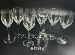 Vintage Set of 8 RGS17 by Rogaska Wine Glasses Marked 7 3/4
