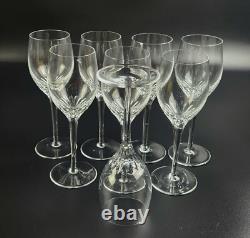 Vintage Set of 8 RGS17 by Rogaska Wine Glasses Marked 7 3/4