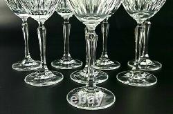 Vintage Set of 8 Rogaska Crystal Wine/ Water Glasses
