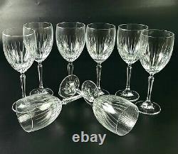 Vintage Set of 8 Rogaska Crystal Wine/ Water Glasses