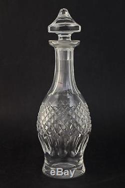 Vintage Signed Waterford Irish Crystal Wine Decanter in Colleen Short Stem