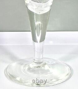 Vintage Steuben Teardrop Bubble Fluted Stem Wine/Champagne Glass Set Of 9 Withbox
