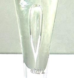 Vintage Steuben Teardrop Bubble Fluted Stem Wine/Champagne Glass Set Of 9 Withbox